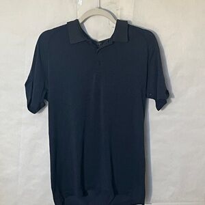 Lulu Lemon Men’s athletic Polo Navy Size Medium